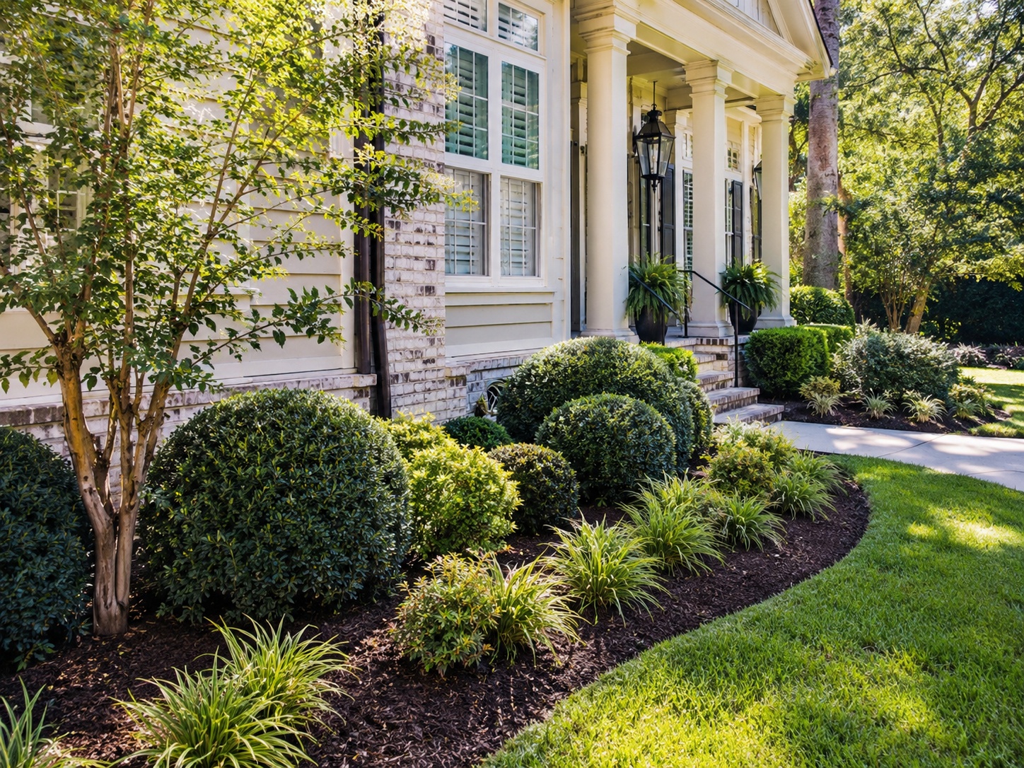 Manicured lawn from landscape maintenance in Myrtle Beach SC